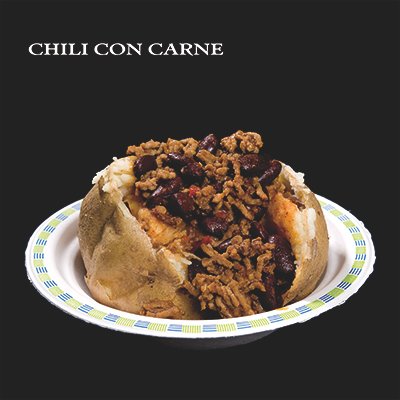 Gebackene Kartoffel mit Chili con Carne
